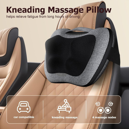 VIKTOR JURGEN Shiatsu Back Massager with Heat – Deep Tissue Relief
