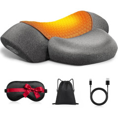 Upalled Cordless Heated Neck Massager Pillow - 3-in-1 Pain Relief Device