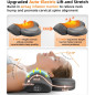 Upalled Cordless Heated Neck Massager Pillow, 3-in-1 Rechargeable Deep Tissue Pain Relief & Cervical Traction, Grey