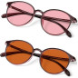 BRADDELL FL-41 Rose & FL-60 Brown Tinted Migraine Glasses for Fluorescent LED Glare, Photophobia (Medium-Small) BRADDELL FL-41 Rose & FL-60 Brown Tinted Migraine Glasses for Fluorescent LED Glare, Photophobia (Medium-Small)