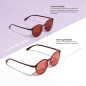 BRADDELL FL-41 Rose & FL-60 Brown Tinted Migraine Glasses for Fluorescent LED Glare, Photophobia (Medium-Small) BRADDELL FL-41 Rose & FL-60 Brown Tinted Migraine Glasses for Fluorescent LED Glare, Photophobia (Medium-Small)