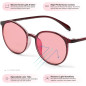 BRADDELL FL-41 Rose & FL-60 Brown Tinted Migraine Glasses for Fluorescent LED Glare, Photophobia (Medium-Small) BRADDELL FL-41 Rose & FL-60 Brown Tinted Migraine Glasses for Fluorescent LED Glare, Photophobia (Medium-Small)