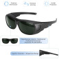 IPL Laser Safety Glasses 200-2000nm Protective Goggles for Hair Removal & Cosmetology Use
