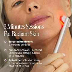Solawave 4-in-1 Red Light Therapy Wand - Anti-Aging Beauty Device with Galvanic Current, Massager & Warmth