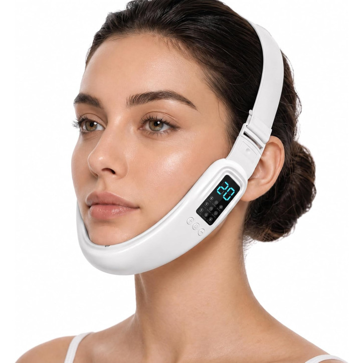 Electric Double Chin & V-Face Machine with 8 Modes, 15 Adjustable Intensity Gears – Intelligent V-Face Device Electric Double Chin & V-Face Machine with 8 Modes, 15 Adjustable Intensity Gears – Intelligent V-Face Device