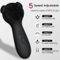 Rechargeable Waterproof Silicone Sonic Face Scrubber & Cleanser with Wireless Charging Dock, Black Rechargeable Waterproof Silicone Sonic Face Scrubber & Cleanser with Wireless Charging Dock, Black