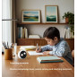 AI Chat Companion Robot with Voice, Emotional Expressions & Q&A – Portable Mini Smart Desktop Assistant (Black)