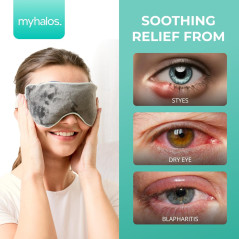 MyHalos® Heated Eye Mask for Dry Eyes & Stye Relief - FSA/HSA Eligible