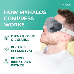 MyHalos® Heated Eye Mask for Dry Eyes & Stye Relief - FSA/HSA Eligible