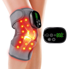 Knee Massager with Heat, Red Light Therapy & Vibration - Portable & Rechargeable