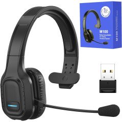 Bluetooth Headset for Truck Drivers | Wireless, Noise-Canceling, 45H Talk Time