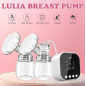 Lulia Double Electric Breast Pump, 4 Modes, 9 Levels, Low Noise, Anti-Backflow, LED Display, BPA-Free, 24mm Flange