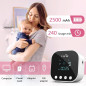 Lulia Double Electric Breast Pump, 4 Modes, 9 Levels, Low Noise, Anti-Backflow, LED Display, BPA-Free, 24mm Flange