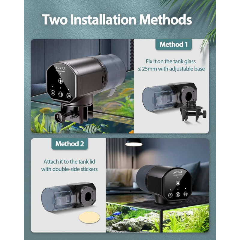 Automatic Fish Feeder 200ml for Aquarium | Timer & Battery Operated