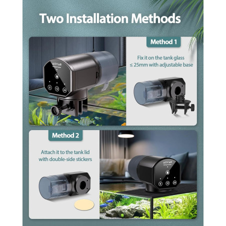 Automatic Fish Feeder 200ml for Aquarium | Timer & Battery Operated
