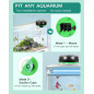 Automatic Fish Feeder for Aquarium - USB Rechargeable, Moisture-Proof, Timer with LCD Display for Betta