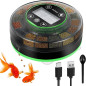 Automatic Fish Feeder for Aquarium - USB Rechargeable, Moisture-Proof, Timer with LCD Display for Betta