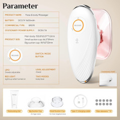Body Smart 3-in-1 Body Sculpting & Cellulite Removal Machine - Tightens Skin, Relieves Muscle Tension, White