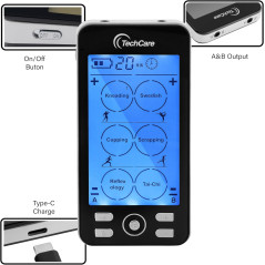 TENS Unit Muscle Stimulator with 24 Modes & 20 Intensities for Pain Relief