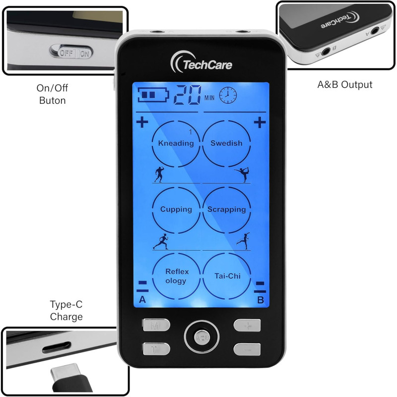 TENS Unit Muscle Stimulator with 24 Modes & 20 Intensities for Pain Relief