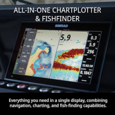Simrad GO Chartplotter & Fish Finder with Transducer, Radar & C-MAP