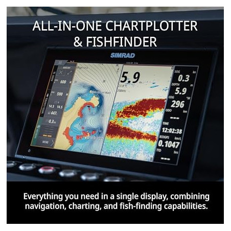 Simrad GO Chartplotter & Fish Finder with Transducer, Radar & C-MAP