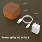 White Noise Machine Plug-in with 20 Non-Looping Natural Sounds, Memory Function, Sleep Timer, Wood Grain 2025