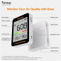 Temtop Portable CO2 Monitor - Indoor Air Quality, Temperature & Humidity Meter for Home, Office & School