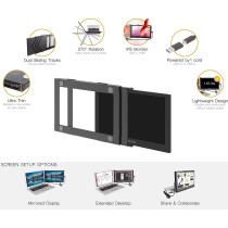 SideTrak Slide: Portable Laptop Monitor for Dual Screen Productivity - Work From Anywhere!