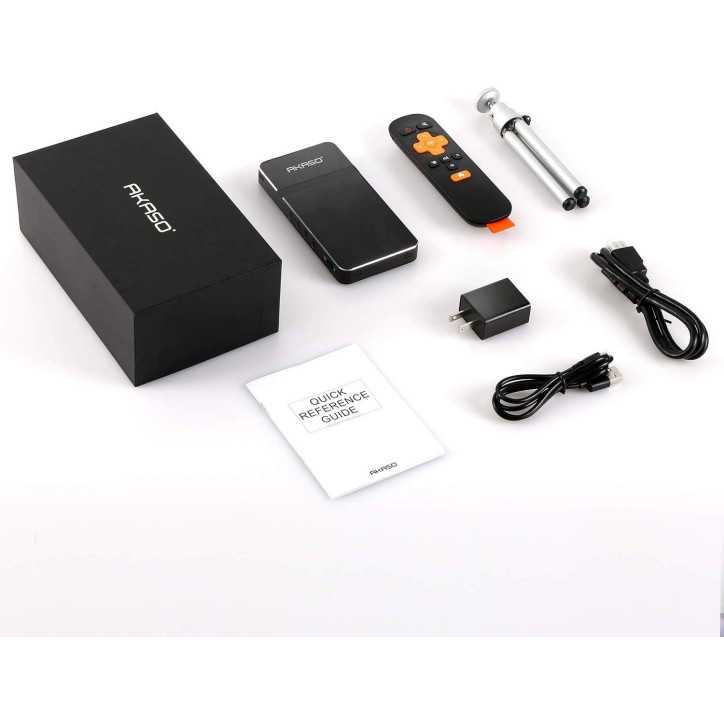 AKASO Mini Projecteur: Votre Cinéma Portable HD 1080P – Batterie Longue Durée & Connectivité WiFi/HDMI AKASO Mini Projecteur: Votre Cinéma Portable HD 1080P – Batterie Longue Durée & Connectivité WiFi/HDMI