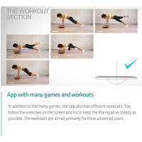 Plankpad: Interactive Core Trainer - Make Planking Fun & Effective! Balance Board with Fitness App