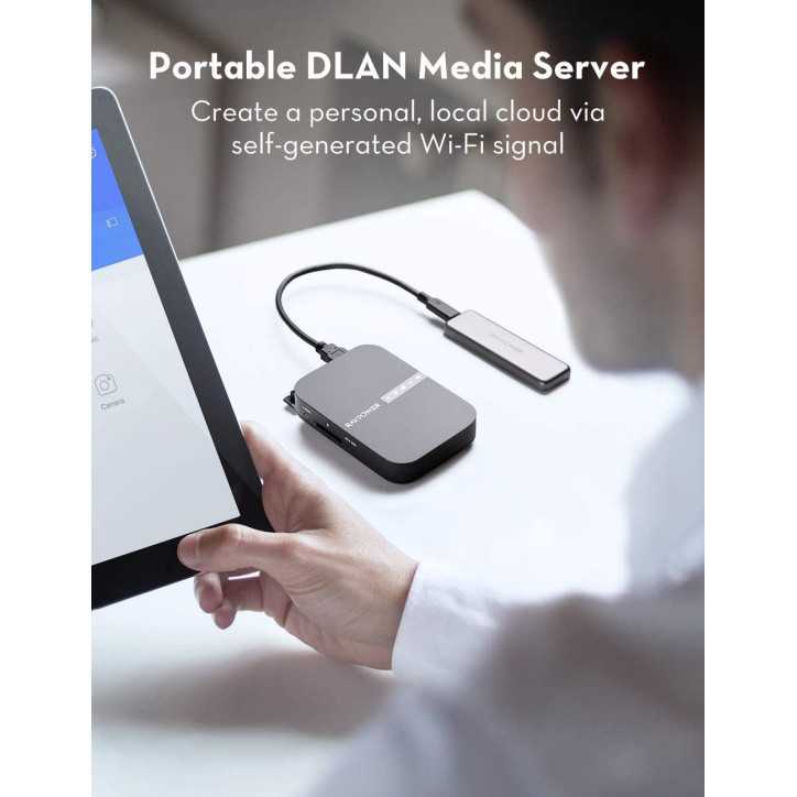 RAVPower FileHub AC750: Portable Travel Router & Wireless File Server - Stream, Share & Backup on the Go! RAVPower FileHub AC750: Portable Travel Router & Wireless File Server - Stream, Share & Backup on the Go!