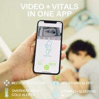 Sense-U Baby Monitor: HD Video, Breathing & Rollover Alerts - Sleep Soundly!